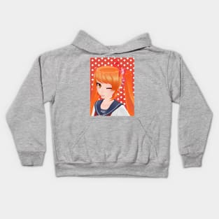 Winking Osana-Chan Art model by nyehnyehnyehmeow Kids Hoodie